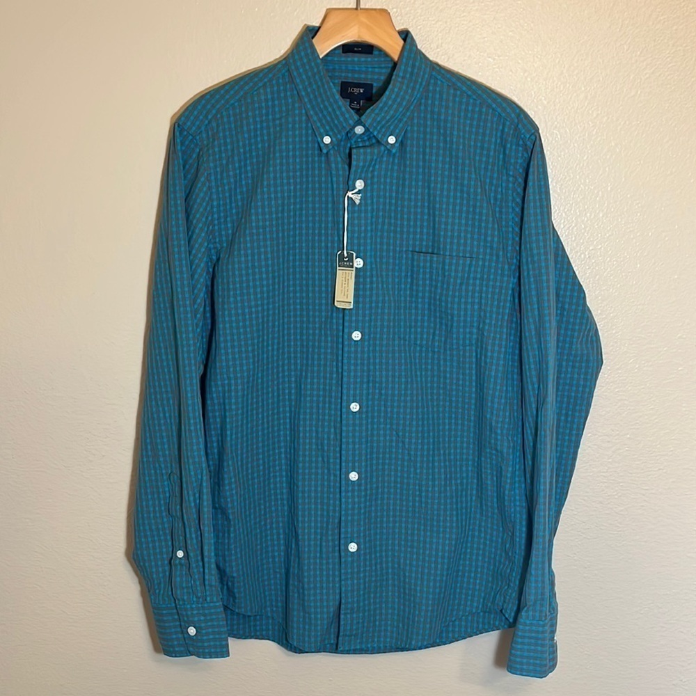 NWT J. Crew Button Down Long Sleeve Slim Fit Shirt